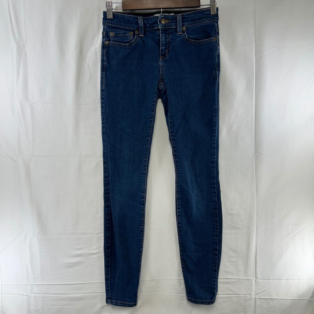 Vineyard Vines Skinny Jeans Women 0 Dark Blue Stretch Denim Mid Rise 26x28